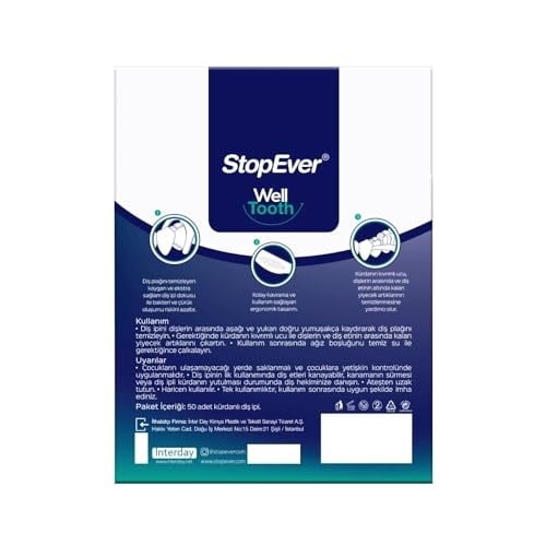 Stopever Nane Ferahlığı Kürdanlı Diş İpi 6lı Paket 300 Adet (6 X 50 Adet)