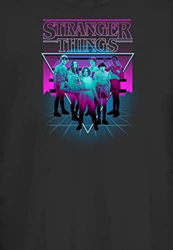 Stranger Things Neon Grup Bisiklet Yaka Tişört Kadın
