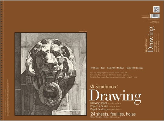 Strathmore (400-107 400 Serisi Çizim, Pürüzsüz Yüzey, 14x17, Beyaz