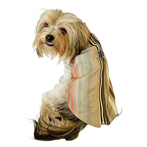 Stripe Orange Su itici Yağmurluk Köpek Yağmurluğu KARIŞIK ÇOK RENKLİ M