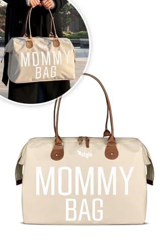 Stylo Bebek Bakım Kadın Omuz Çantası + Popi Anne Kadın Sırt Çantası Termos Çanta Hediye (POPİMOMMYBEJ)