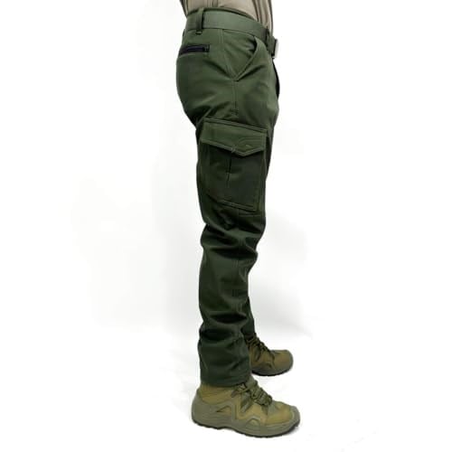 Su-Rüzgar Geçirmez Haki Softshell Pantolon
