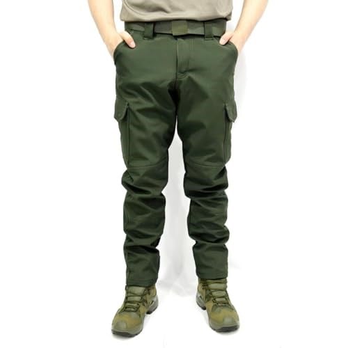 Su-Rüzgar Geçirmez Haki Softshell Pantolon