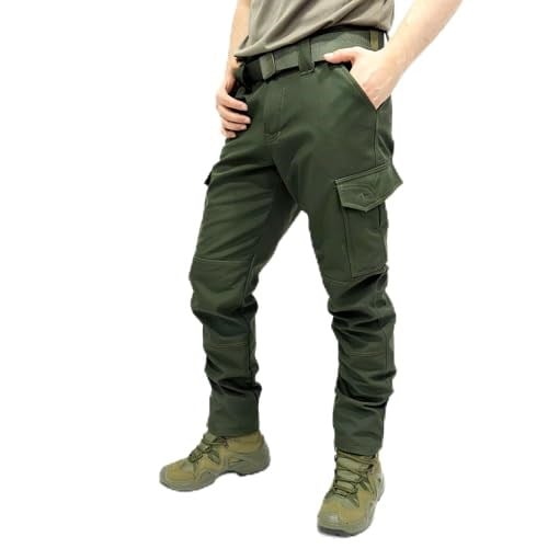 Su-Rüzgar Geçirmez Haki Softshell Pantolon