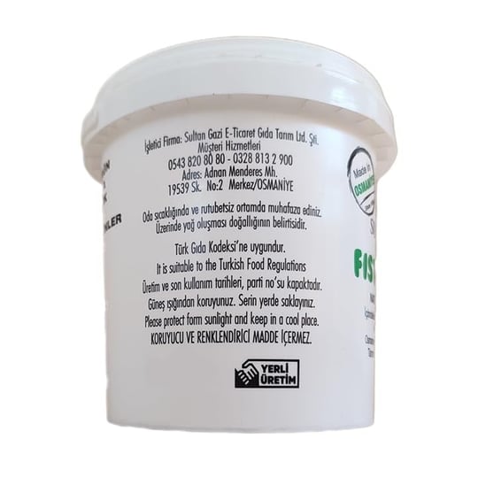 SULTANGAZİ Şekersiz Katkısız Fıstık Ezmesi%100 Yer Fıstığı 1kg