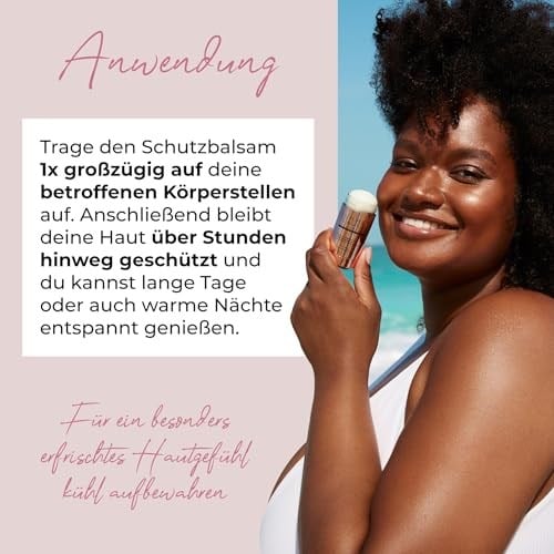 SUMMERSAVER Kadın yara önleyici çubuk, yara sürtünmelerine karşı uzun süreli ve etkili koruma, dermatolojik olarak test edilmiştir, SUMMERSAVER alüminyum içermez, PEG içermez, vegan, hayvanlar