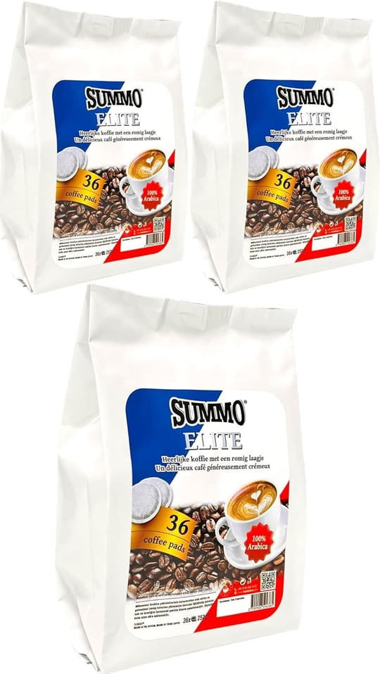 Summo Pads Elite 108li Avantaj Paketi (36X3) Senseo Pod Kahve Kapsülü