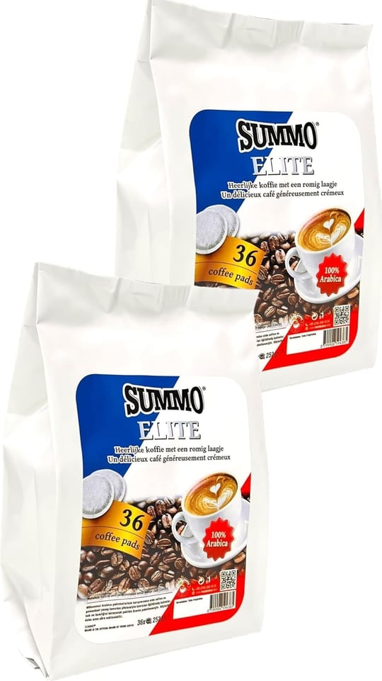 SUMMO Senseo Uyumlu Pads Summo Elite Ped Kahve 72 adet (2X36 Pods)