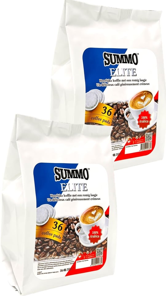 SUMMO Senseo Uyumlu Pads Summo Elite Ped Kahve 72 adet (2X36 Pods)