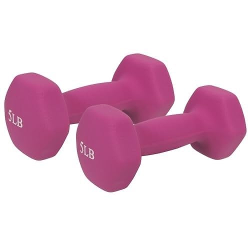 Sunny Health & Fitness Neopren Kaplamalı Altıgen Şekilli Dambıl Kaymaz Fitness Ağırlıkları Ev Spor Salonu Egzersizi, Tüm Vücut Egzersizi Kuvvet Geliştirme, Kilo Kaybı, Çiftler halinde satılır