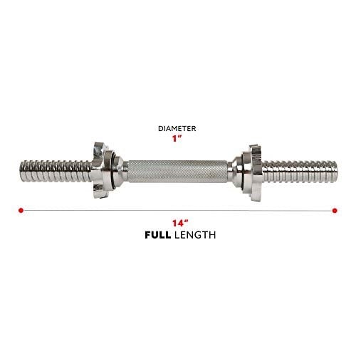 Sunny Health & Fitness STDBH-14 dambıl çubuğu, krom, 35,6 cm