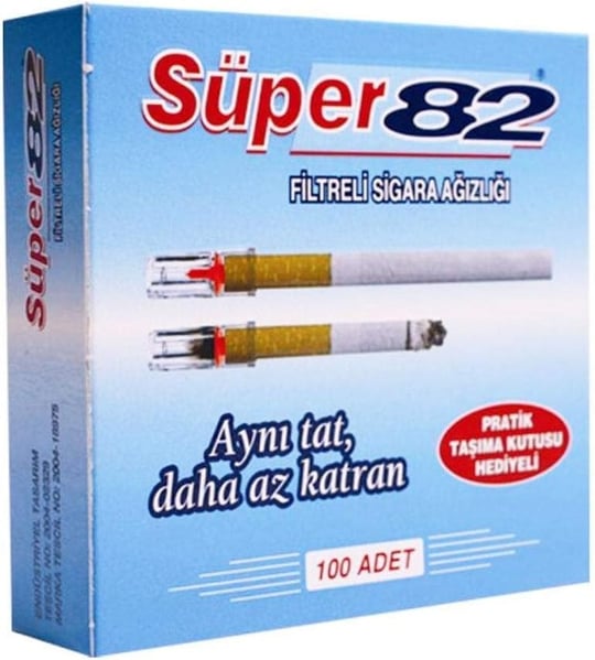 Süper 82 Filtreli Sigara Ağızlığı 100lü