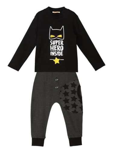 Süper Kahraman Erkek Çocuk T-shirt Pantolon Takım