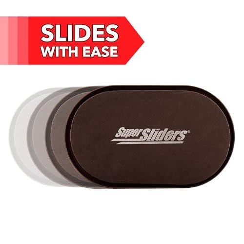 Super Sliders 4724095N Tekrar Kullanılabilir XL Halı İçin Ağır Mobilya Taşıyıcıları Hızlı ve Kolay Bir Şekilde Her Eşyayı Taşıır, Kahverengi, 4lü Paket