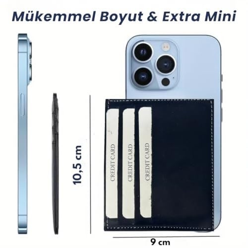 Süper Slim Hakiki Deri Kartlık, Para Cepli Unisex, Ince, Kadın Erkek Kredi Kartlık Cüzdan (Fındık, 6lı Kartlık)