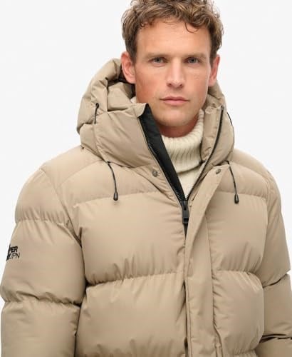 Superdry Erkek Kapüşonlu 5 Baffled Sports Mont, M5011901A2WX