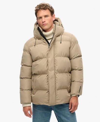 Superdry Erkek Kapüşonlu 5 Baffled Sports Mont, M5011901A2WX