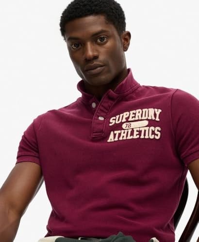 SUPERDRY Regular Fit Baskılı Polo T-Shirt Vintage Athletic Polo, 5003297705