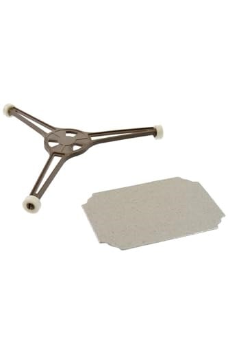 Supervac Fakir MW80200 ile Uyumlu Döner Tabla Altlığı & Yansıtıcı Plaka Seti, Gri