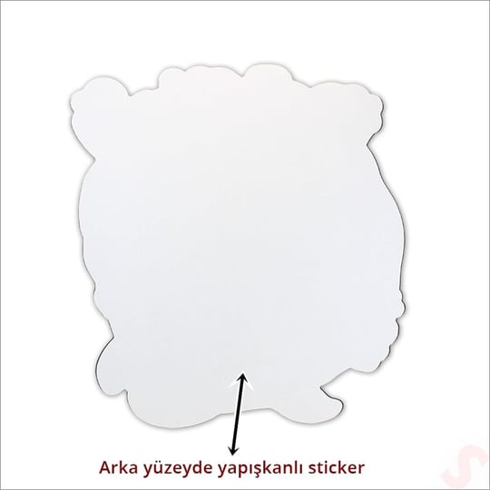 SüSLe Bebek ve Parti Deniz Canlıları Aynalı Duvar Stickerı, 33cm x 33cm