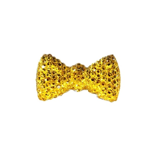 SüSLe Bebek ve Parti Polyester Papyon Fiyonk, 2,0 x 1,0 cm - 25 Adet - ALTIN