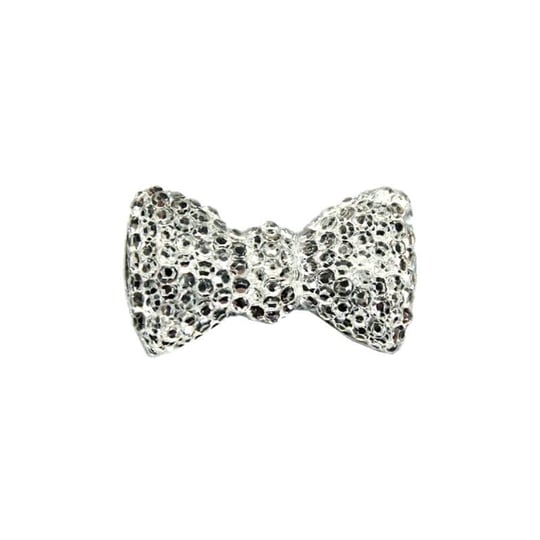 SüSLe Bebek ve Parti Polyester Papyon Fiyonk, 2,0 x 1,0 cm - 25 Adet - GÜMÜŞ