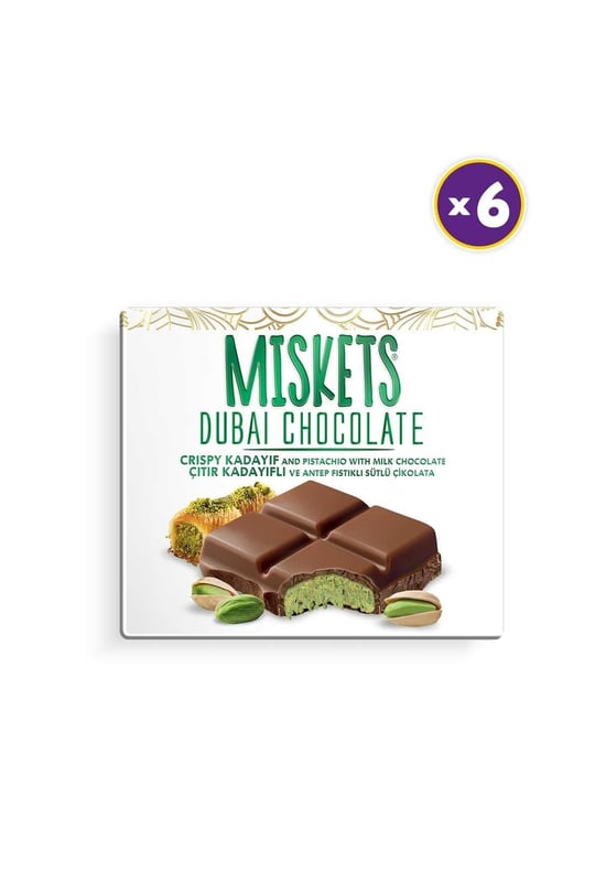 Sütlü Dubai Çikolatası 100 gr x 3 Adet