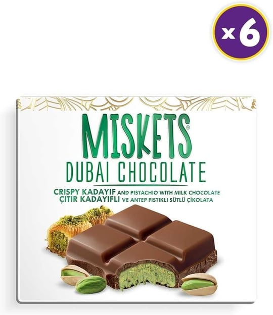 Sütlü Dubai Çikolatası 100 gr x 3 Adet