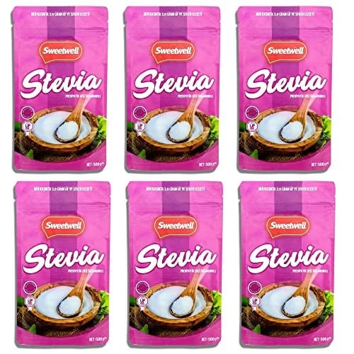 Sweetwell Stevia Prebiyotik Lifli Toz Sofralık Tatlandırıcı 500 Gr x 6 Adet