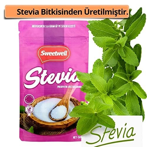 Sweetwell Stevia Prebiyotik Lifli Toz Sofralık Tatlandırıcı 500 Gr