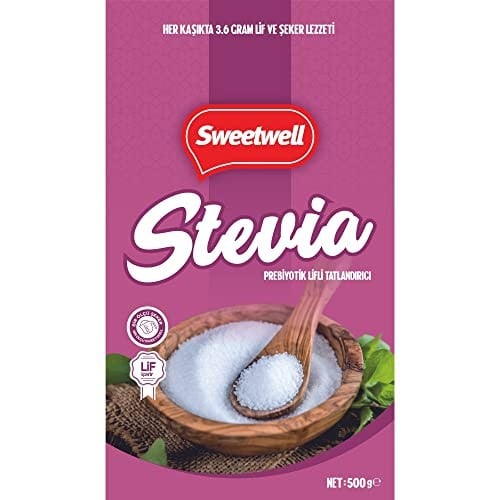 Sweetwell Stevia Prebiyotik Lifli Toz Sofralık Tatlandırıcı 500 Gr