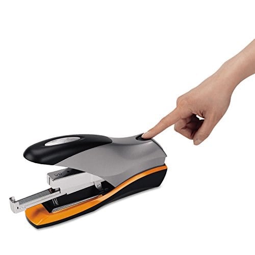 Swingline Stapler, Optima 70, masaüstü istifleyici, 70 yaprak kapasiteli, azaltılmış etki, yarım şerit, gümüş (87875)