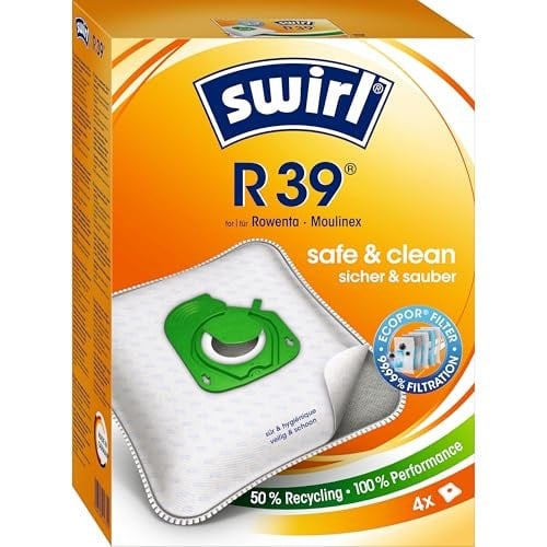 Swirl R 39 EcoPor Rowenta, Moulinex Elektrikli Süpürgeler için Toz Torbası