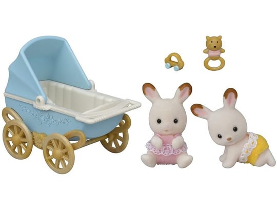 Sylvanian Families Çikolata Kulaklı İkiz Tavşan Bebek