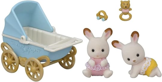 Sylvanian Families Çikolata Kulaklı İkiz Tavşan Bebek