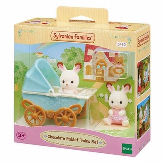 Sylvanian Families Çikolata Kulaklı İkiz Tavşan Bebek