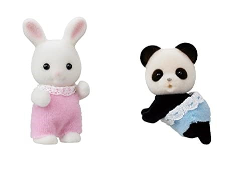 Sylvanian Families Epoch ESF5709 Tavşan ve Panda Bebeğin Oyun Odası Oyuncak