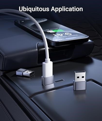 Syntech USB C Kadın - USB Erkek Adaptör 3lü Paket [Seyahat Olması Gerekenler, Alüminyum] USB C - USB Adaptörü, Tip C Şarj Kablosu Güç Dönüştürücü iPhone 17 16 15 Apple Watch AirPods CarPlay ile