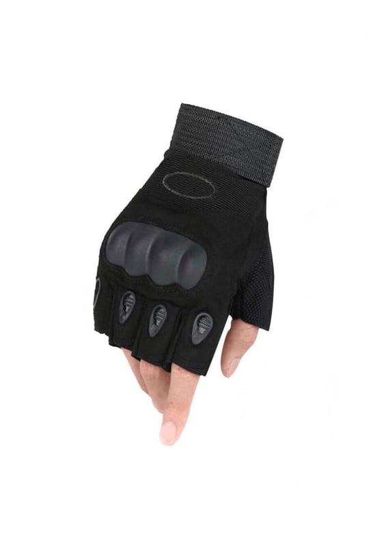 Tactical Siyah Kesik Eldiven