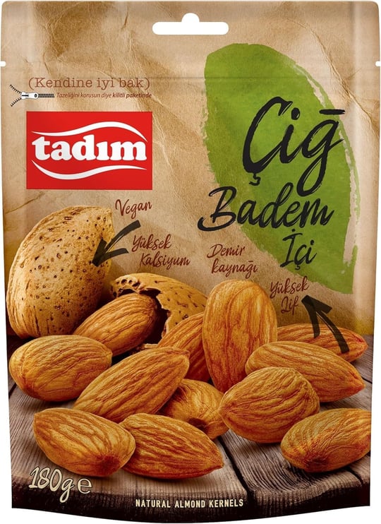 Tadım Badem İçi Çiğ 180 Gr