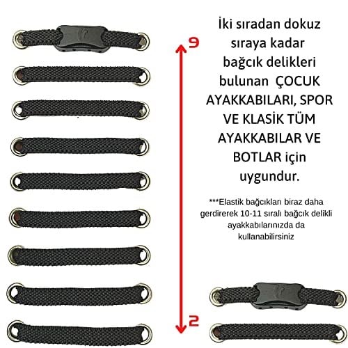 TakBırak Lastikli Ayakkabı Bağcığı, Bağlanmayan Akıllı Bağcık