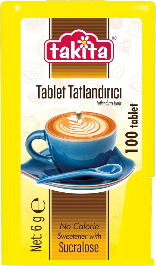 TAKİTA Sukralozlu Tablet Tatlandırıcı 100 Tablet