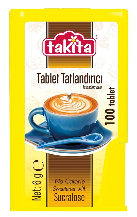 TAKİTA Sukralozlu Tablet Tatlandırıcı 100 Tablet