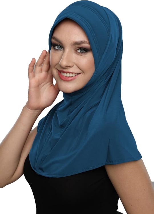 Takmatik Sade Hazır Türban Tesettür Havuz Bonesi Namaz Örtüsü
