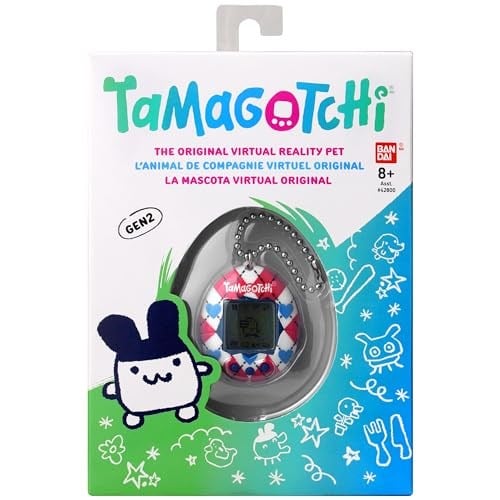 TAMAGOTCHI Orijinal - Argyle Heart - Hayvan - Elektronik Oyun - Kırmızı - Tamagotchi - Orijinal Tamagotchi