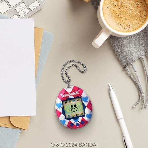 TAMAGOTCHI Orijinal - Argyle Heart - Hayvan - Elektronik Oyun - Kırmızı - Tamagotchi - Orijinal Tamagotchi