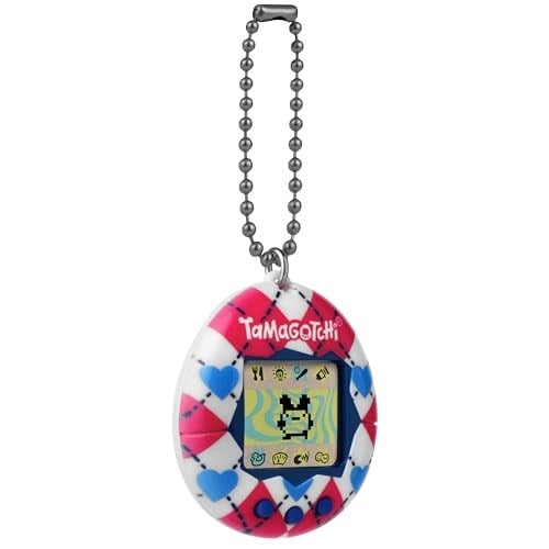 TAMAGOTCHI Orijinal - Argyle Heart - Hayvan - Elektronik Oyun - Kırmızı - Tamagotchi - Orijinal Tamagotchi