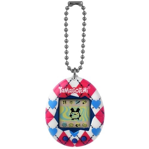 TAMAGOTCHI Orijinal - Argyle Heart - Hayvan - Elektronik Oyun - Kırmızı - Tamagotchi - Orijinal Tamagotchi