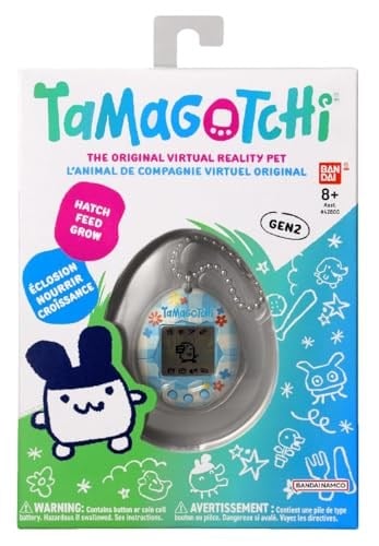 Tamagotchi Orijinal Sanal Bebek Çiçekli Kumaş Deseni
