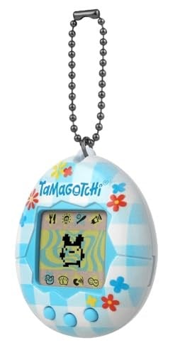 Tamagotchi Orijinal Sanal Bebek Çiçekli Kumaş Deseni